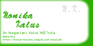 monika kalus business card